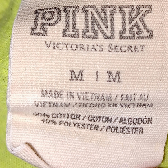 Gently used Victoria's secret pink 3/4 sleeve shirt size medium - Picture 3 of 6